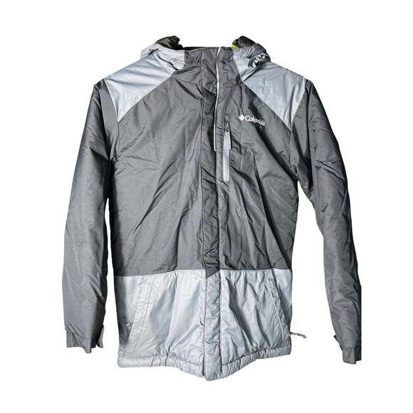 Boys, Columbia, winter jacket, M black and gray - Picture 1 of 8